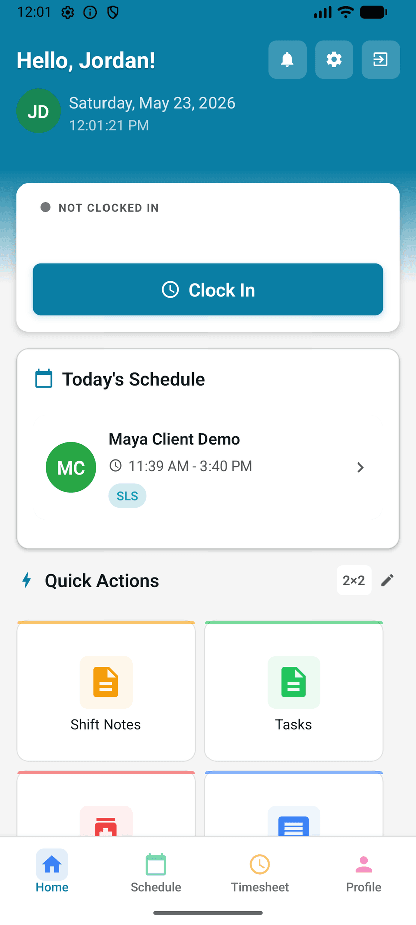 AblePath DSP mobile home dashboard
